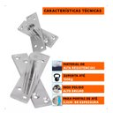 Ver imagem 3 de Dobradiça Pino Porta Pivotante 150kg Pivô Superior e Inferior Aço Inox