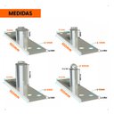 Ver imagem 2 de Dobradiça Pino Porta Pivotante 150kg Pivô Superior e Inferior Aço Inox