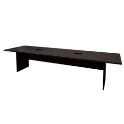 Mesa de Reunião Preta 3,20m X 1,10m 2 Caixas de Tomadas F5 Cor:preto - 4