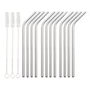 Ver imagem 1 de Jg 12 Canudos 3 Escovas Reutilizaveis Inox Open Bar A21,5cm