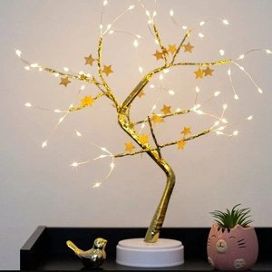 Luminária Abajur Decorativa Quarto Sala Arvore Hollywood 72l