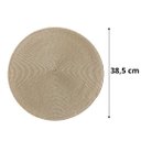 Ver imagem 2 de Jogo Americano Sousplat Redondo Cozinha - Kit 4 Peças:palha