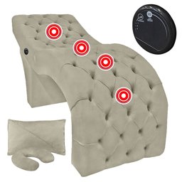 Maca para Atendimento Estético com Massagem Capitonê 180x70 Veludo Marrom Castor SOFA STORE - 2