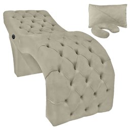 Maca para Atendimento Estético com Massagem Capitonê 180x70 Veludo Marrom Castor SOFA STORE - 1