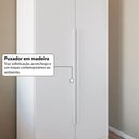 Ver imagem 5 de Guarda-Roupa Solteiro Andorra 2 Portas 2 Gavetas Branco - Pnr Móveis