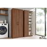 Armário Multiuso Lavanderia Margarida C/ 2 Portas Castanho - Henn - 1