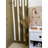 Moldura Painel Ripado Eva Autocolante Liso 5cmx5mm 5 Metros - Branco - 5