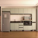 Ver imagem 1 de Armário de Cozinha Modulada Completa 6 Peças 316,8cm sem Tampo 250032 Koya Politorno Móveis