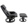 Poltrona do Papai Massageadora Elétrica com Sintéticoff Louis R02 Sintético Preto - Mpozenato - 5