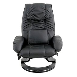 Poltrona do Papai Massageadora Elétrica com Sintéticoff Louis R02 Sintético Preto - Mpozenato - 6