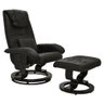 Poltrona do Papai Massageadora Elétrica com Sintéticoff Louis R02 Sintético Preto - Mpozenato - 1