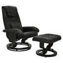 Ver imagem 1 de Poltrona do Papai Massageadora Elétrica com Sintéticoff Louis R02 Sintético Preto - Mpozenato
