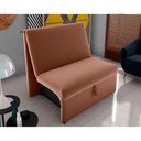 Ver imagem 1 de Sofá Cama Dominion 2 Lugares Reclinável 113cm Terracota