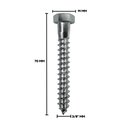 Ver imagem 2 de Parafuso Sextavado Soberba Stein 3/8x70 Caixa 150 Pçs