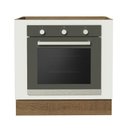 Ver imagem 2 de Balcão para Forno de Embutir 80 X 60 Cm sem Tampo Agata, Glamy, Stella Madesa Rustic/branco