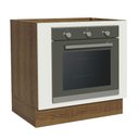 Ver imagem 1 de Balcão para Forno de Embutir 80 X 60 Cm sem Tampo Agata, Glamy, Stella Madesa Rustic/branco