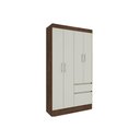 Ver imagem 5 de Guarda Roupa 4 Portas Oregon C- e 2 Gavetas Branco-neve - Tcil Móveis