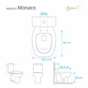 Ver imagem 3 de Assento Sanitário Laqueado Soft Close Monaco Branco para Vaso Agnes T 6lpf