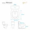 Assento Sanitário Laqueado Soft Close Monaco Branco para Vaso Agnes T 6lpf - 3