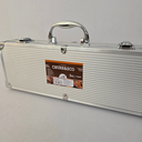 Ver mais imagens de Kit Churrasco Aço Inox - 5 Peças - Maleta em Alumínio