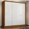 Guarda Roupa Fortaleza Sem Espelho MDP Carioca Móveis Freijó com Branco - 6