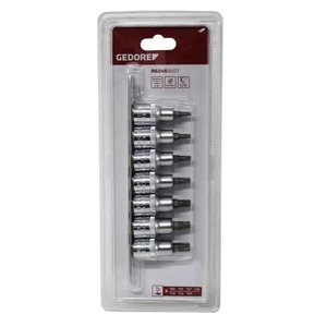 Jogo de Soquete 1/2 T20 a T50 Torx Gedore Red Curto 7 Peças