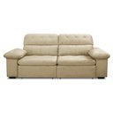 Ver imagem 5 de Sofa Retratil Reclinavel 2 Lugares 2,90m Crystal Veludo Porcelana Lansofbr