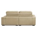 Ver imagem 3 de Sofa Retratil Reclinavel 2 Lugares 2,90m Crystal Veludo Porcelana Lansofbr