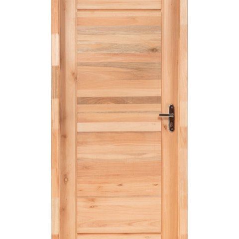 Kit Porta Pronta Maciça de Eucalipto 214CMX89CM Comercial Clean Abertura Esquerda