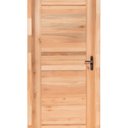 Ver imagem 1 de Kit Porta Pronta Maciça de Eucalipto 214CMX89CM Comercial Clean Abertura Esquerda