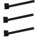 Ver imagem 1 de 03 Suportes Refletor Base Inclinada Braço 50 Cm 03 Cj - Preto