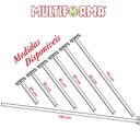 Ver imagem 2 de 03 Suportes Refletor Base Inclinada Braço 50 Cm 03 Cj - Preto