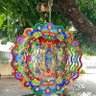 Mandala 3d de Metal Pavão Jardim, Decoração de Ambiente - 1