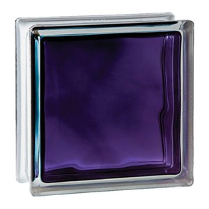 Tijolo Bloco de Vidro Colors 19x19x8 Un Tradestar Roxo
