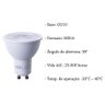 10 Lampada Led 3000k 6W Dicroica Mr16 Branco Quente Lup06 - 3