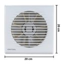 Ver imagem 2 de Kit Exaustor Tubo Veneziana Banheiro 150mm Ventilador Axial Cozinha Bivolt Ventisol Kexb-150