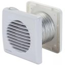 Ver imagem 1 de Kit Exaustor Tubo Veneziana Banheiro 150mm Ventilador Axial Cozinha Bivolt Ventisol Kexb-150