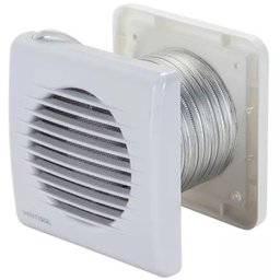 Kit Exaustor Tubo Veneziana Banheiro 150mm Ventilador Axial Cozinha Bivolt Ventisol Kexb-150 - 1