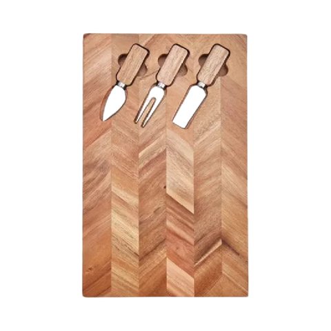 Tábua para Frios 4 Peças Chevron Member's Mark