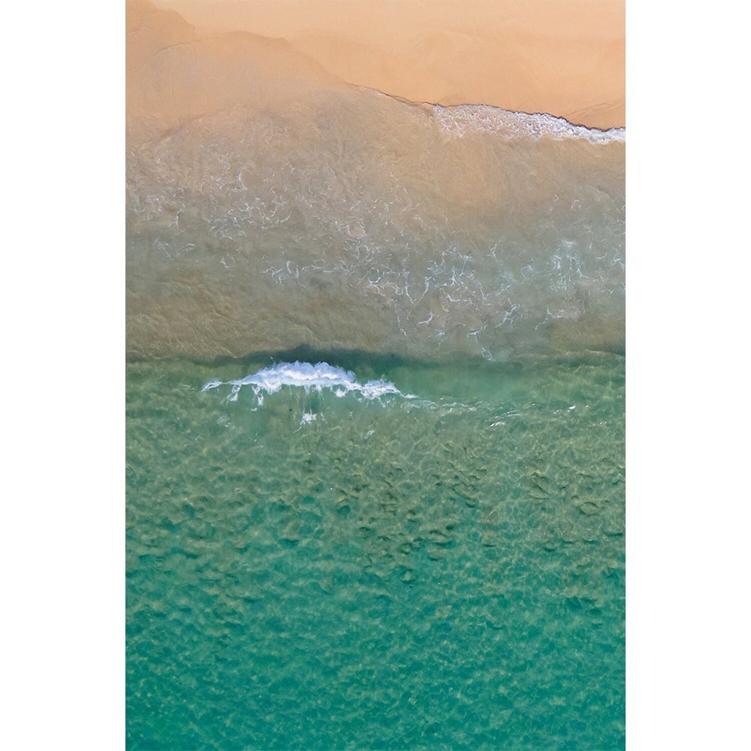 Quadro Decorativo 3 Telas Praia e Mar Vista do Mar Ii Água Cristalina - 2