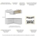 Ver imagem 5 de Armário De Cozinha Completa De Canto Mp2097.891 Branco