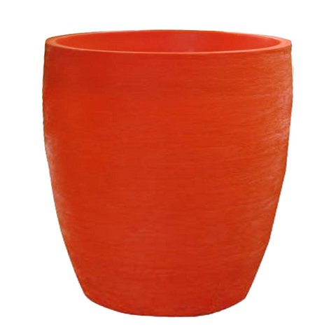 Vaso Planta 50x50 Oval Moderno Polietileno - LARANJA SUNSET 010