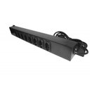 Ver imagem 2 de Calha Regua P Rack C 8 Tomadas 10a 19 Preto Max Eletron