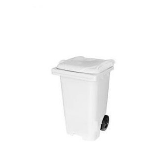 Lixeira Contentor Plastico Tipo Gari 240 Litros Cor:amarelo