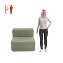 Ver imagem 4 de Sofá Modular Central 1 Lugar 84cm Sync Kappesberg Boucle Menta