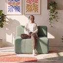 Ver imagem 6 de Sofá Modular Central 1 Lugar 84cm Sync Kappesberg Boucle Menta