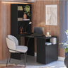 Armário Multifuncional com Escrivaninha Retrátil para Escritório Duo Preto Kit's Paraná - 2