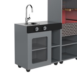 Churrasqueira Infantil Mini Chefe - Cinza - 8