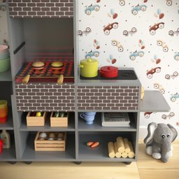 Churrasqueira Infantil Mini Chefe - Cinza - 5