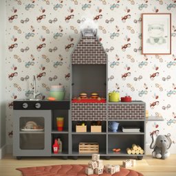 Churrasqueira Infantil Mini Chefe - Cinza - 3
